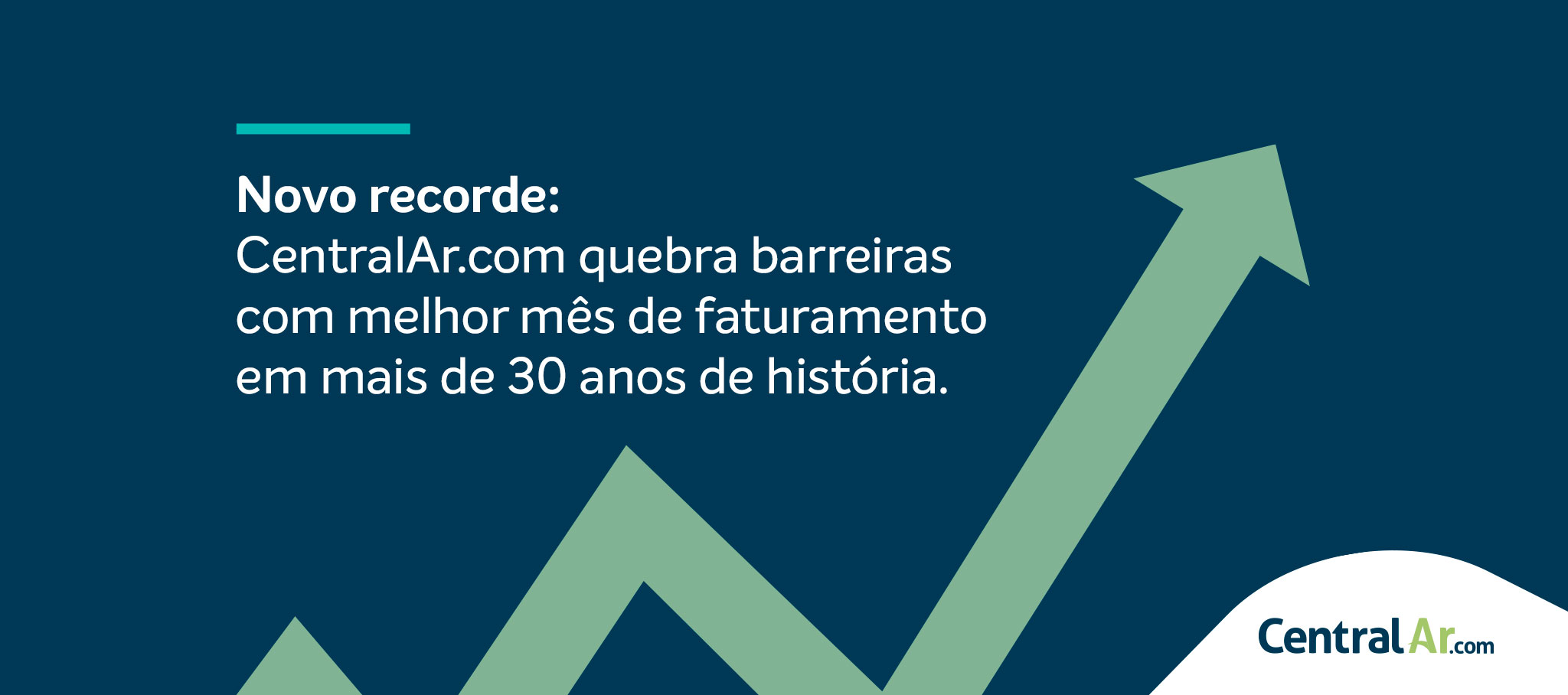 Mês histórico: CentralAr.com atinge maior faturamento mensal da história