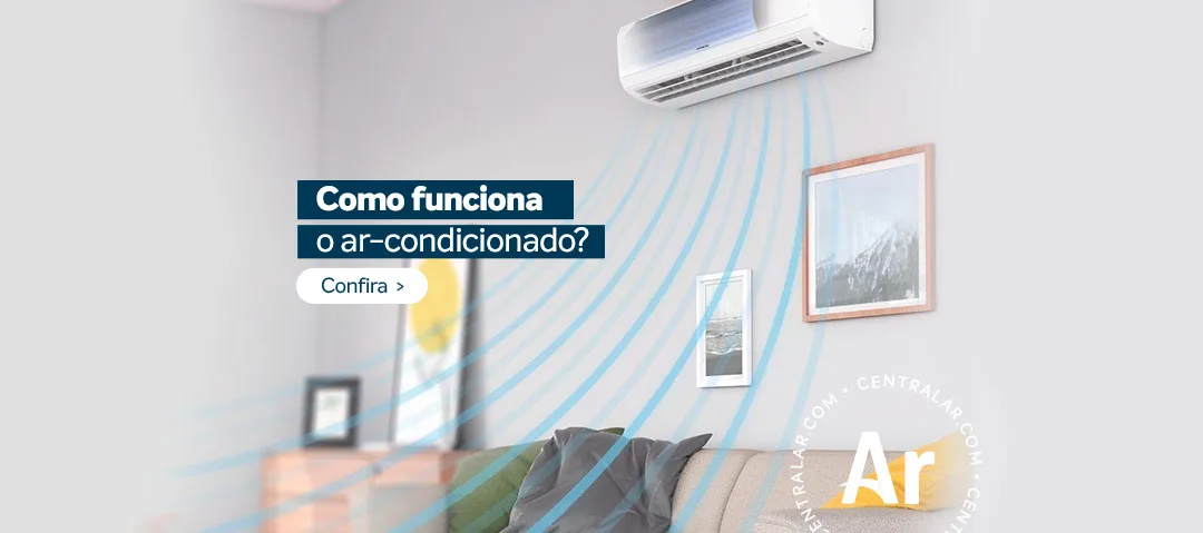 Ar-condiconado em sala de estar - Veja como funciona o ar-condicionado