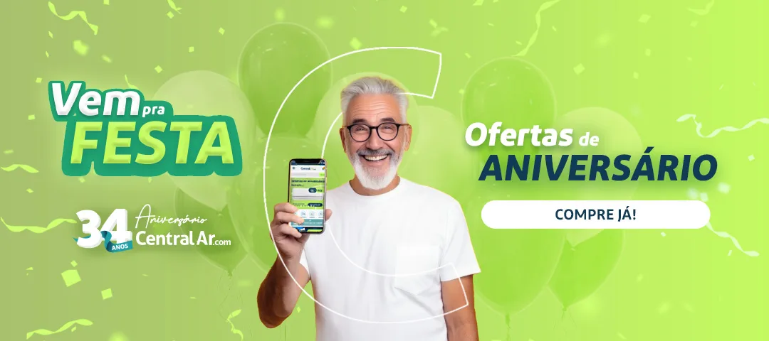 Ofertas Aniversário Central Ar