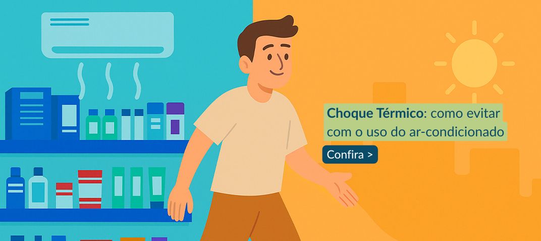 Explicação sobre o choque térmico com o ar-condicionado