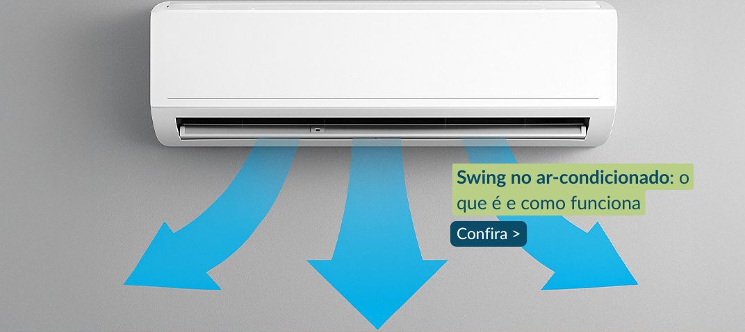 função swing no ar-condicionado