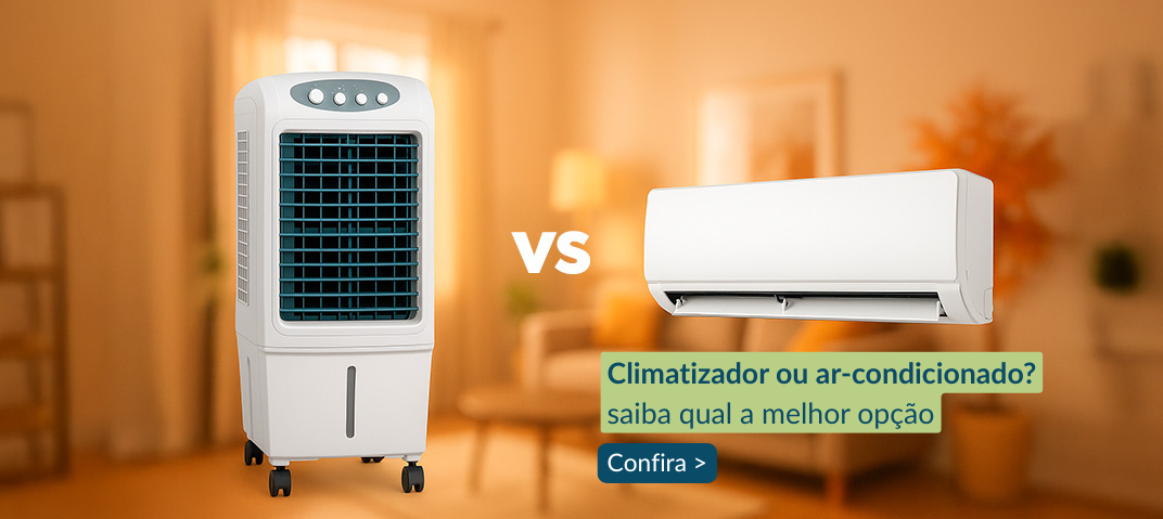 Comparativo entre climatizador e ar-condicionado