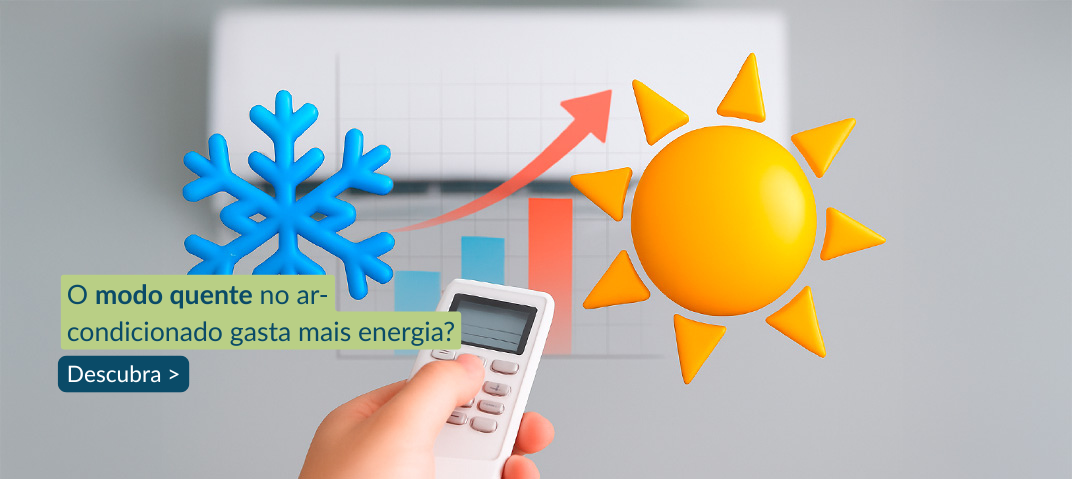 O modo quente do ar-condicionado gasta mais energia?