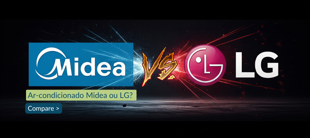 Comparativo entre ar-condicionado Midea ou LG