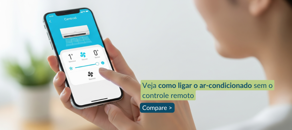 Como ligar o ar-condicionado sem o controle remoto?