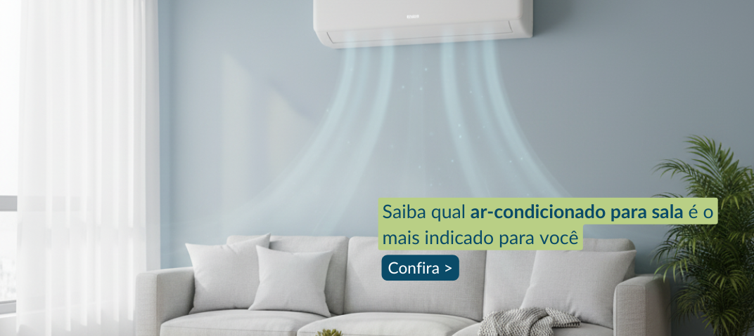 Ar-condicionado em sala de estar