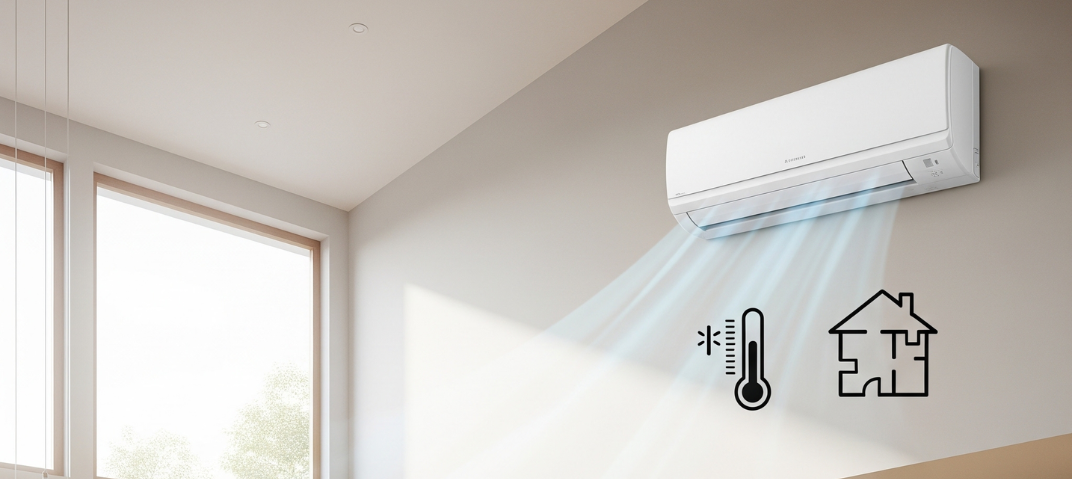 Ar-condicionado 24000 BTUs instalado em parede