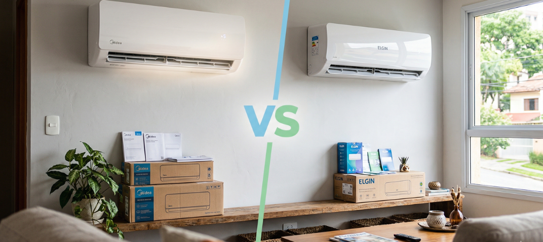 Comparativo ar-condicionado Midea ou Elgin